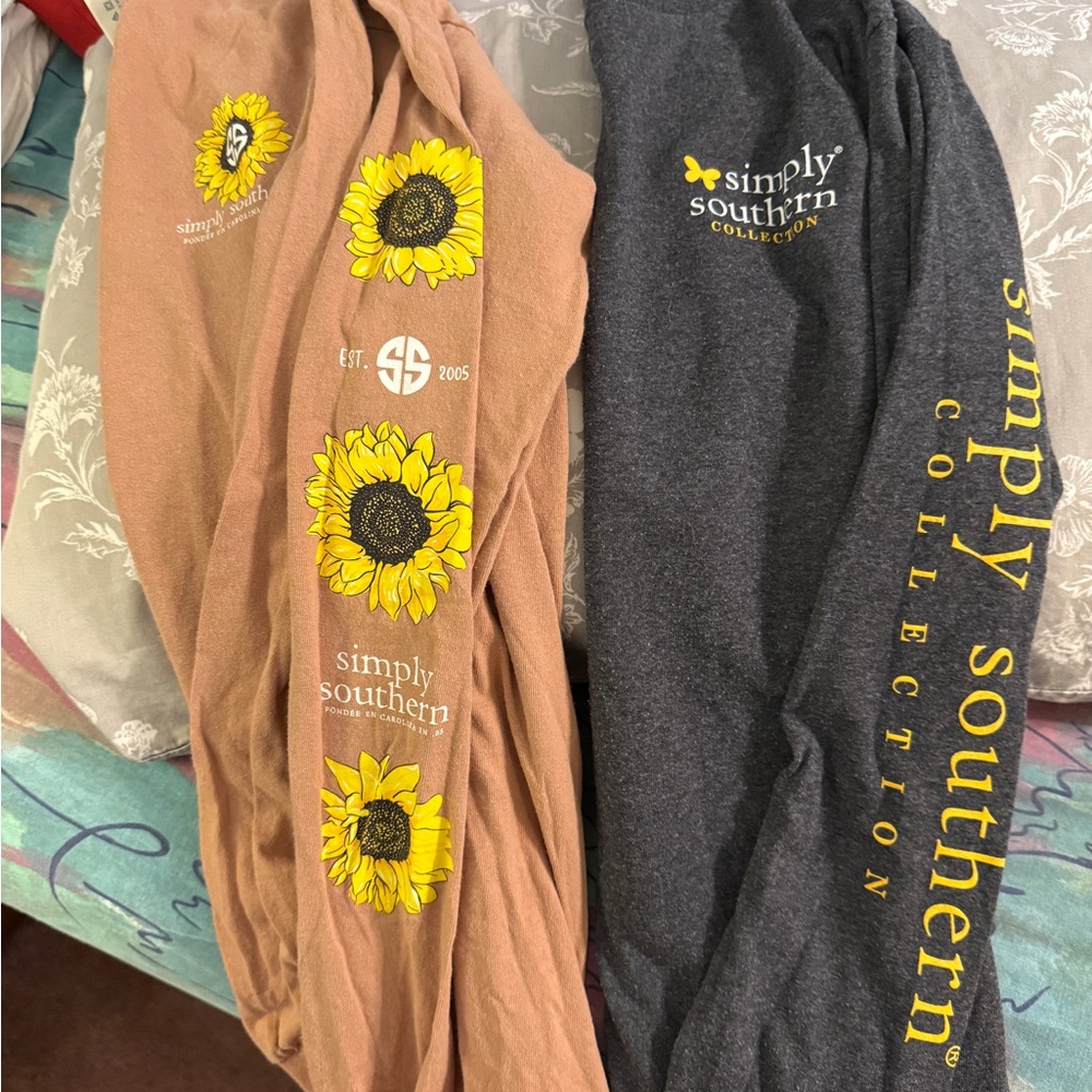 Simply Southern Women’s set of 2 long sleeve tees